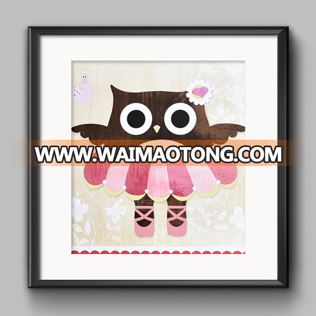 Wholesale Modern Type Cute Owl Bird Animal Painting/Wall Art Canvas Painting